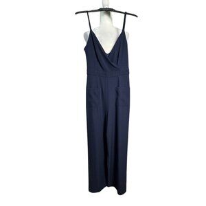 Evolutionary Sleeveless Dark Blue Jumpsuit Pockets Wide Leg Junior's Size S